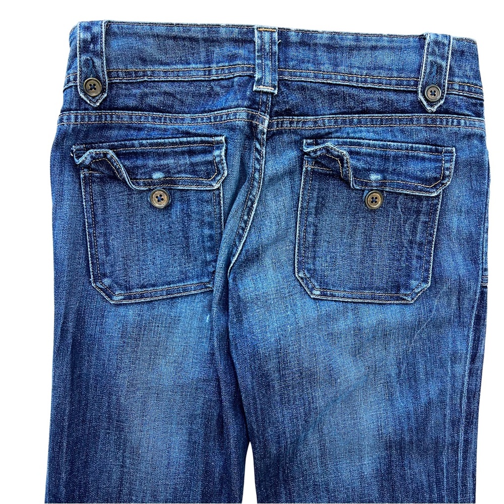 Banana Republic Dark Blue Wide-Leg Flare Jeans - Picture 5 of 16